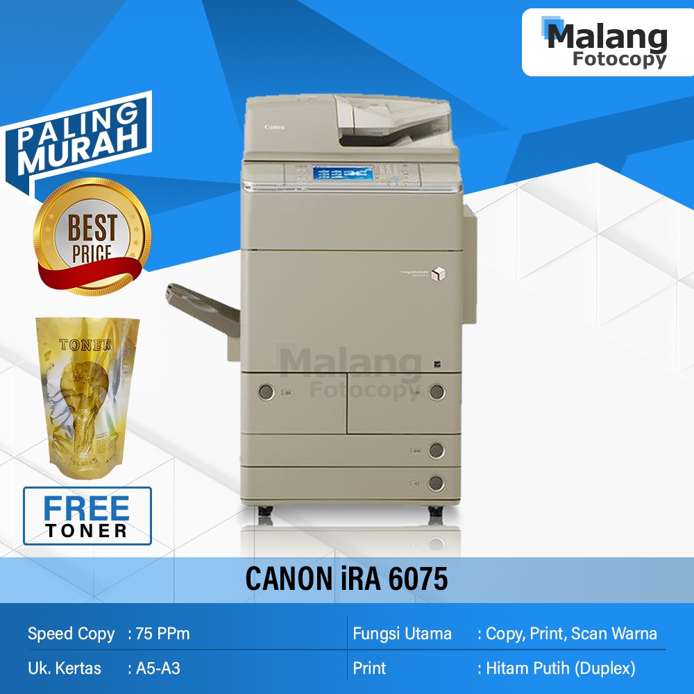 Mesin Fotocopy CANON IRA 6075 Rekondisi Import