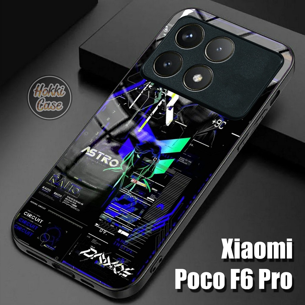 Softcase Poco F6 Pro - Case Glass Kaca Poco F6 Pro - Casing Poco F6 Pro 5G - Silikon Poco F6 Pro - F