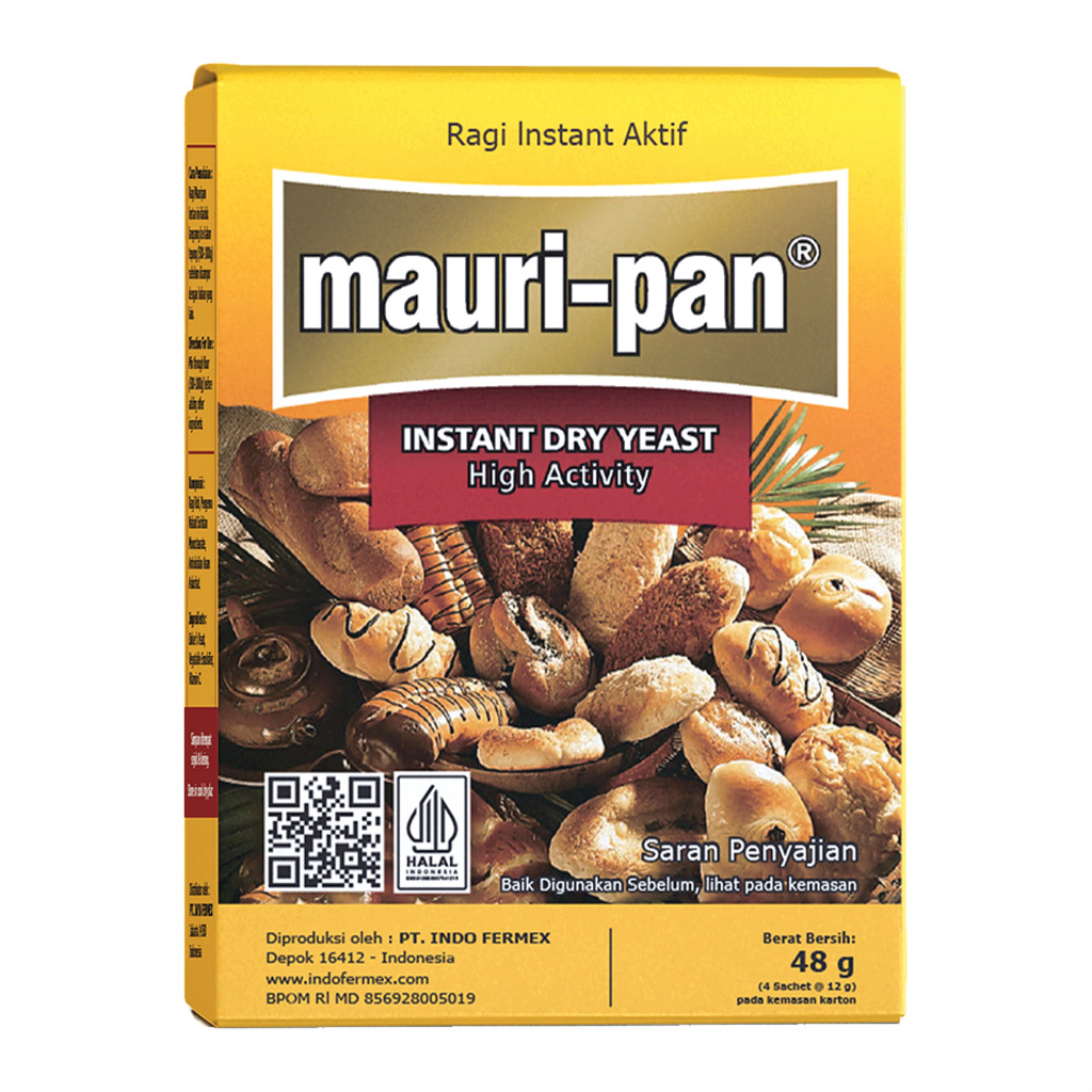 

Mauripan Ragi Kering Instant Dry Yeast Sachet Mauri Pan Kuning Lokal