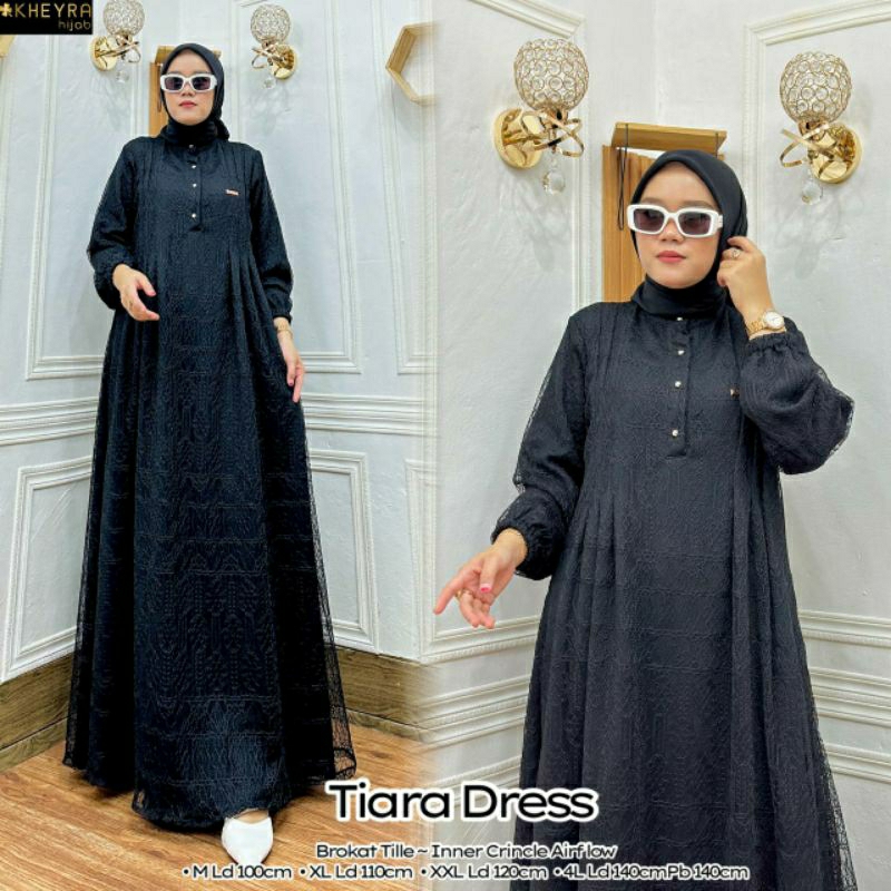 Tiara hitam Broklat / Tile Dress muslim Gamis By Alila