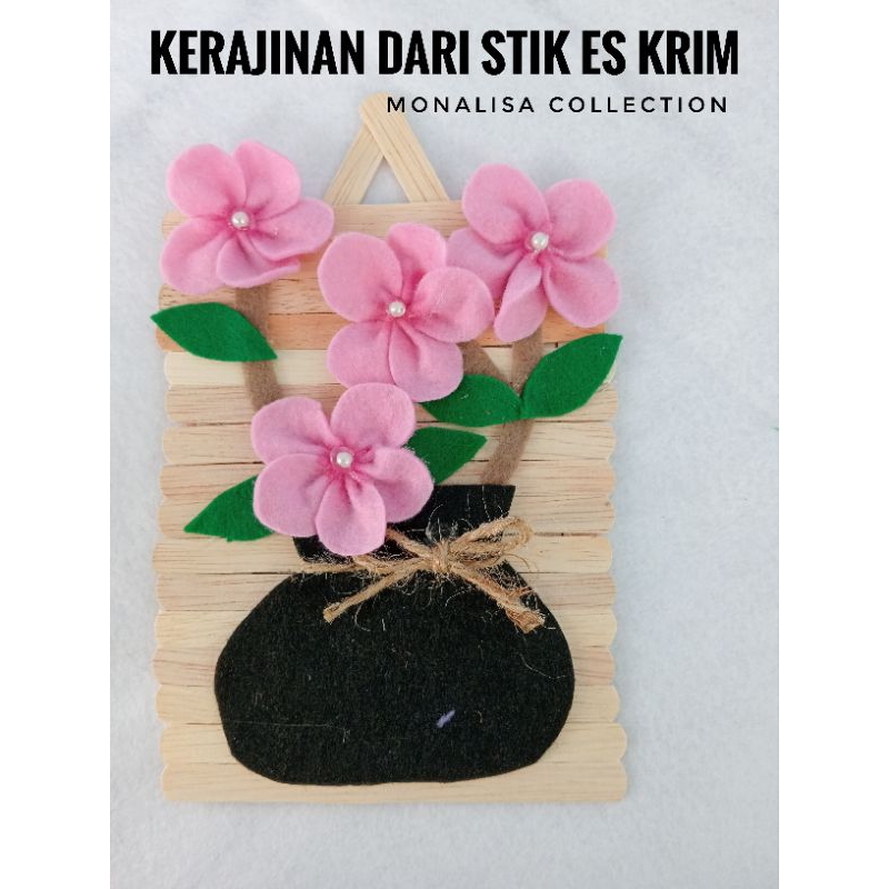 kerajinan dari stik es krim prakarya sekolah hiasan dinding dari stik es krim