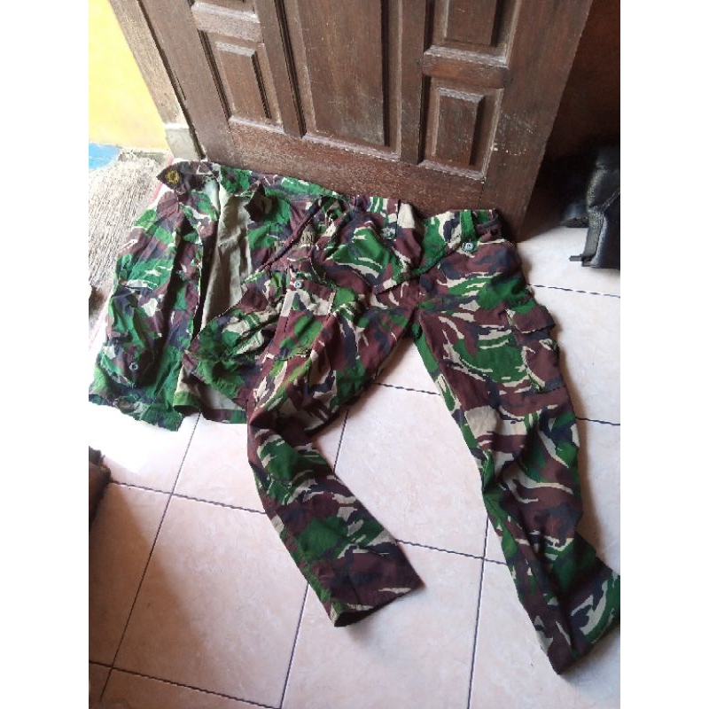 baju pdl doreng ABRI second ori