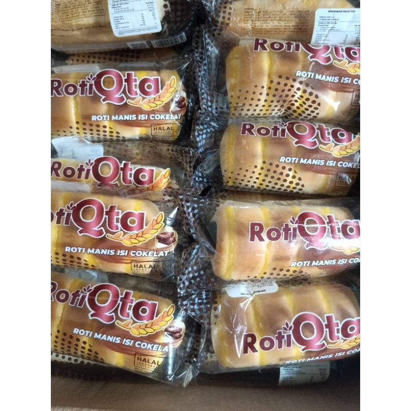 

Roti Qta manis isi coklat