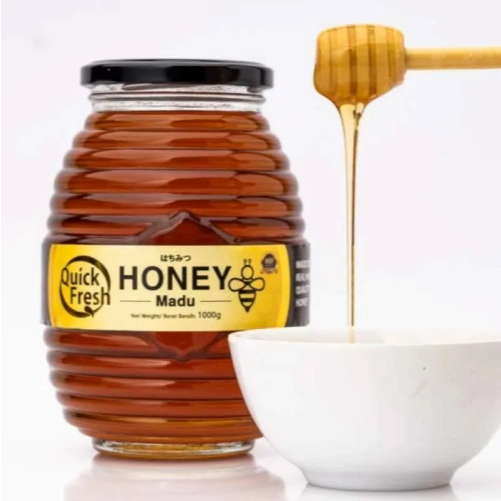 

Ready Stok ! Madu 1 kg TOPLES KACA MADU asli Quick Fresh Honey