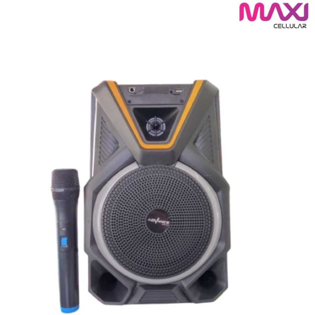 Speaker Advance Bluetooth Music Karaoke KS821 8 inch Free Mic KS-821
