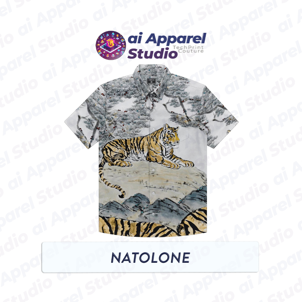 Kemeja Dewasa Lengan Pendek Premium - Ai Apparel Studio x NRDN - Natolone