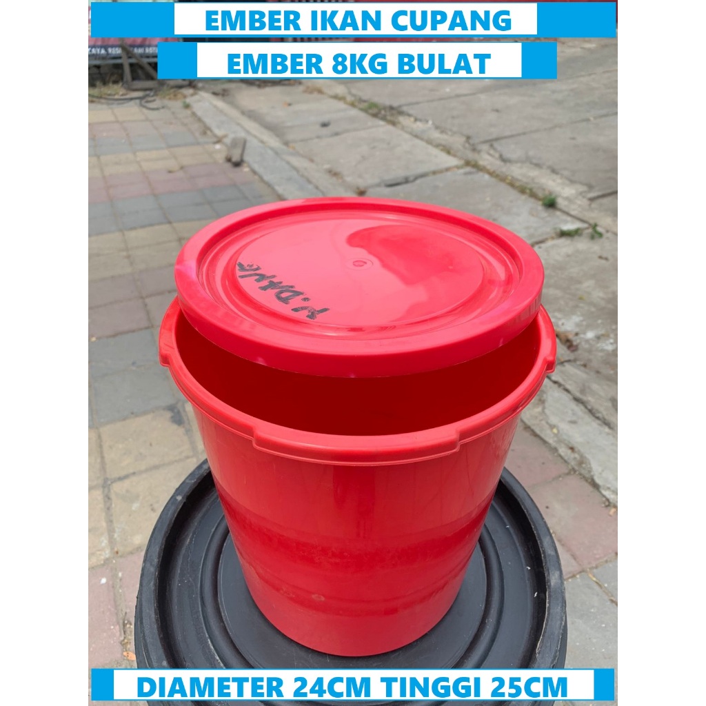 Ember bekas ice cream miami/es krim diamond 8kg/8liter lengkap tutup