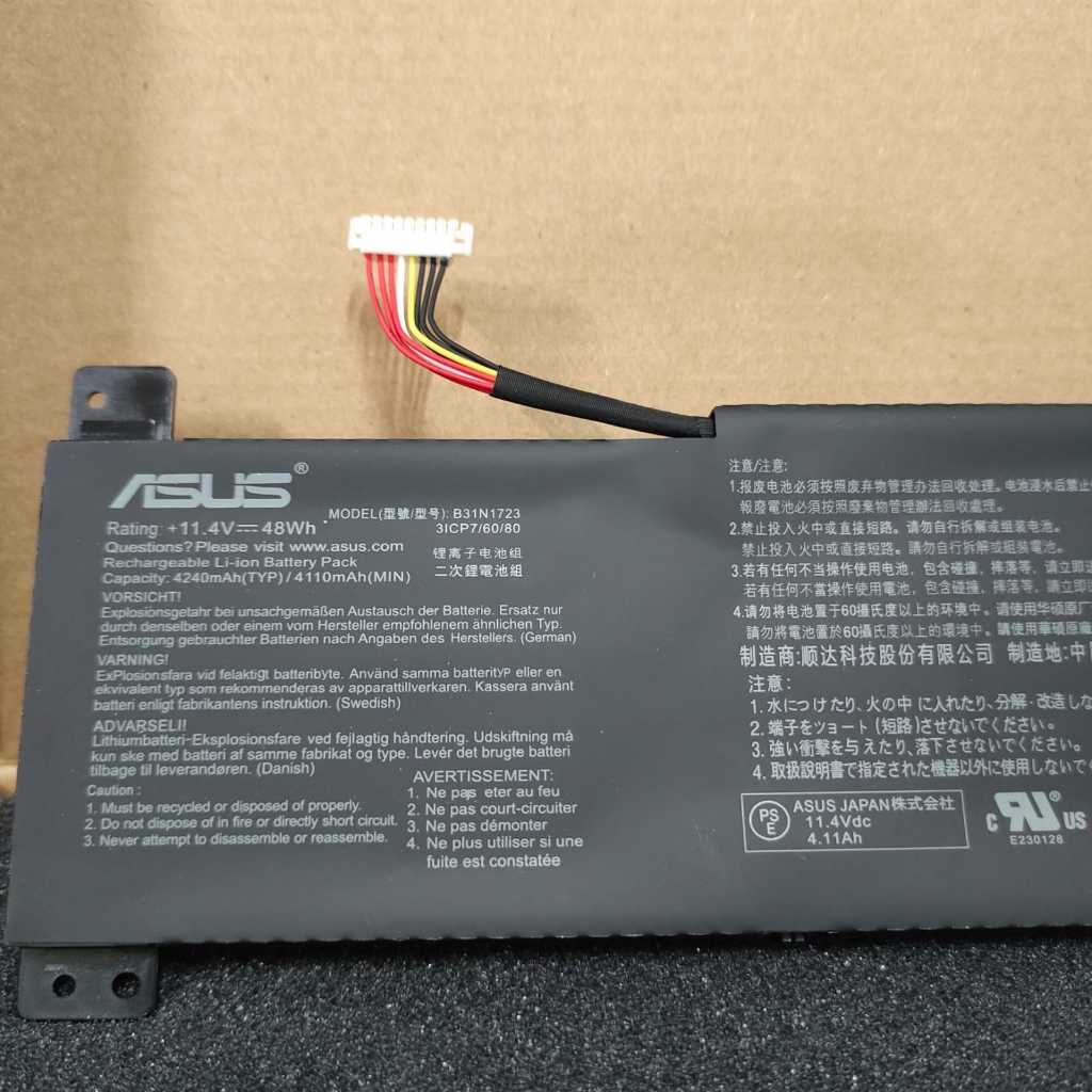 Baterai For Asus X570ZD X570FD FX570ZD-DM196T FX570UD-I7G1050 B31N1723 (BARU)