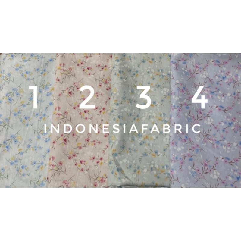 Kain Katun Jepang motif KJ449 tokai senko japan design ori bahan gamis tunik mukena piyama daster ke