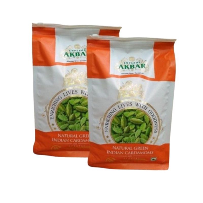 KAPULAGA HIJAU AKBAR GREEN CARDAMOM INDIA ASLI KEMASAN 1KG