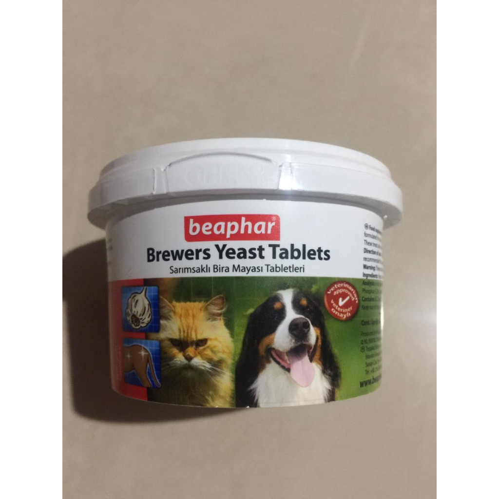Beaphar Brewers Yeast 250 Tablets Cat Dog Vitamin Bulu & Kulit Kucing