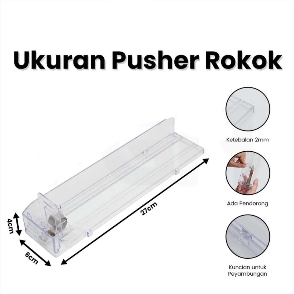 PUSHER ROKOK  Alat Pendorong Rokok Otomatis Pendorong Rak Rokok Supermarket 28CM
