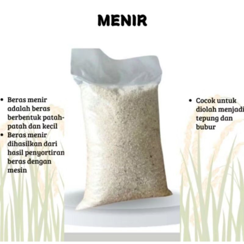 

menir beras,beras patah 1kg