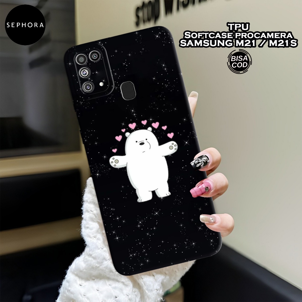 Case Samsung M21 / M21s Terbaru - Fashion Case Bears - Softcase Samsung M21 / M21s - Case Pro Camera