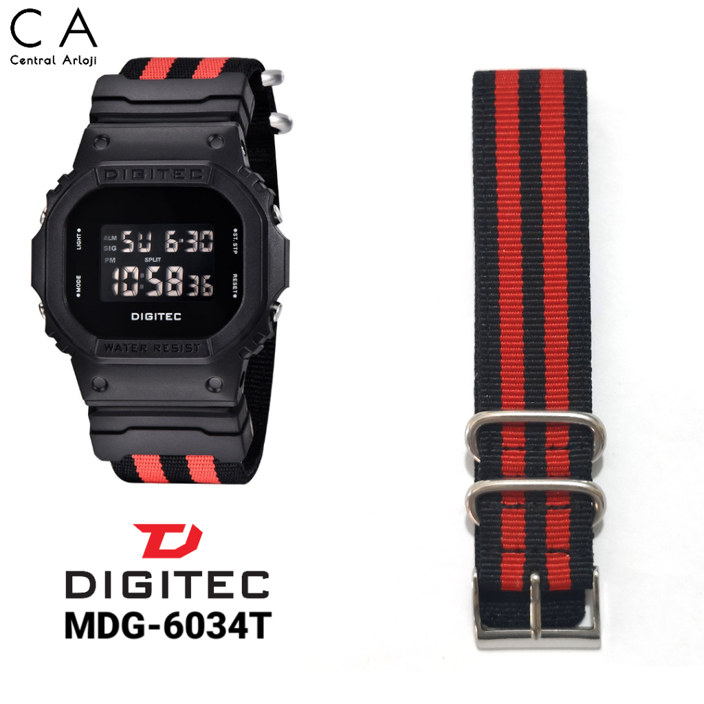Tali Jam Tangan Digitec MDG-6034T Original