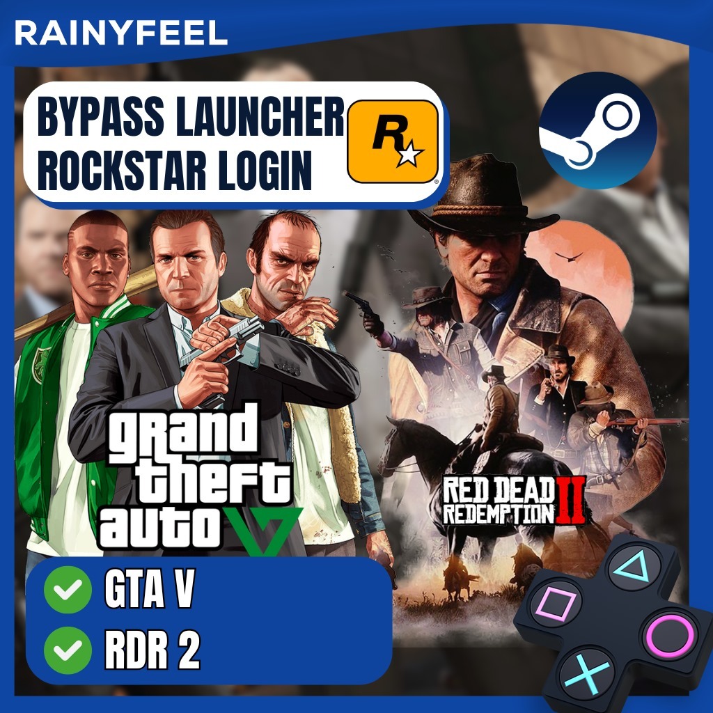 Bypass Rockstar Launcher GTA V / GRAND THEFT AUTO 5 & RDR II / RED DEAD REDEMPTION 2