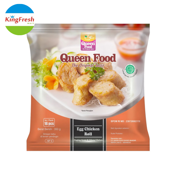 

Queen Food Egg Chicken Roll 350gram