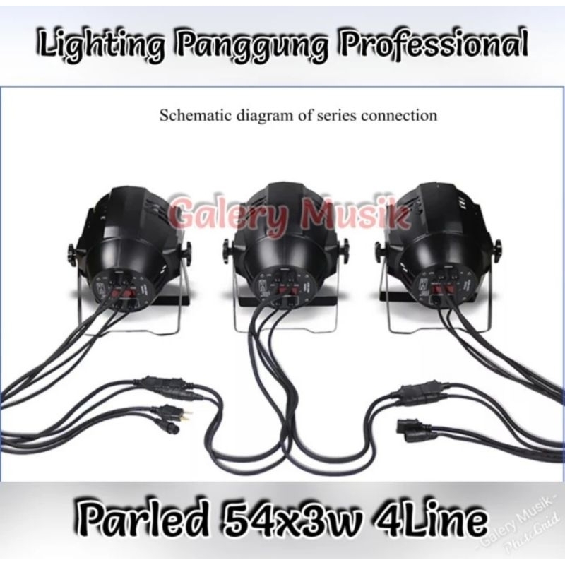 parled 54x3 RGBW redsun 4line