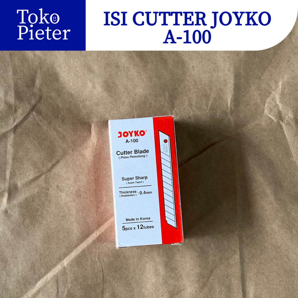 

(1PCS) ISI CUTTER JOYKO A-100 / Refill / Pisau Cutter Joyko Kecil A-100 / A100 / A 100