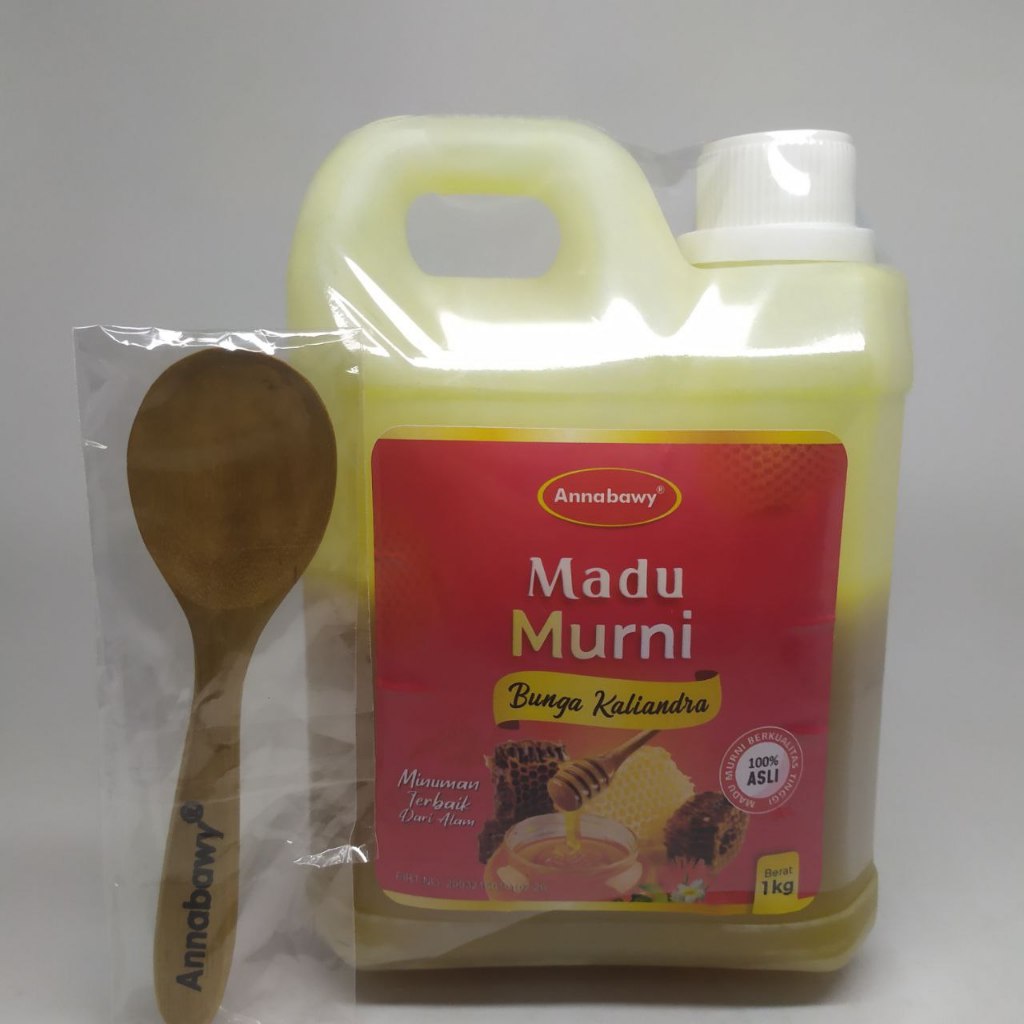 

Madu Bunga Kaiandra Organik tanpa camouran 1kg Dan 500g,+Free Sendok Kayu Cantik 100% Asli
