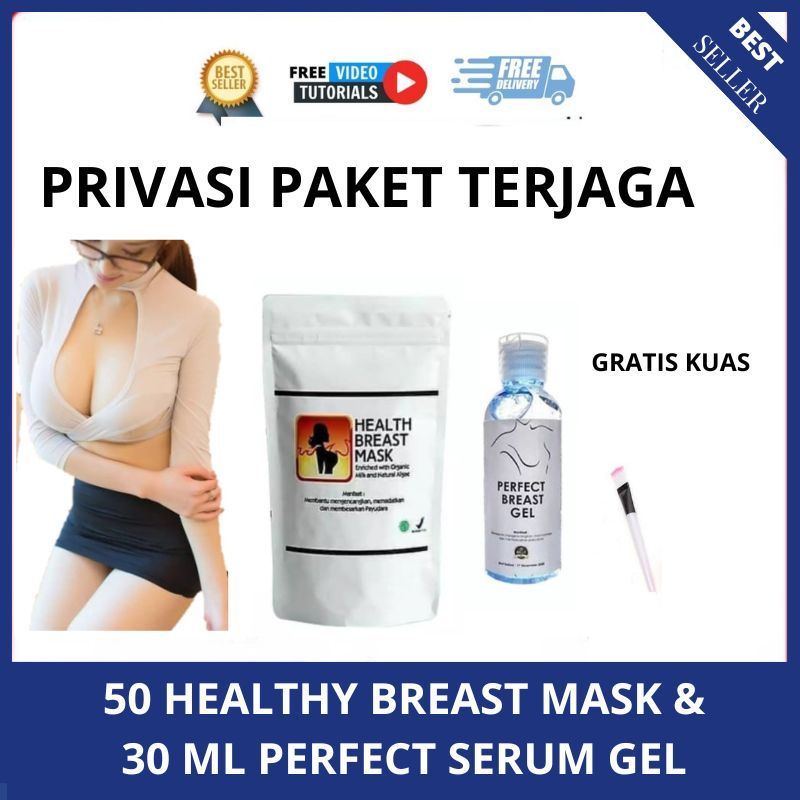 MISTAKE STORE [BISA COD] HEALTHY BREAST MASK (50) & 30 ML Perfect Serum Gel  PEMBESAR PAYUDARA DAN P