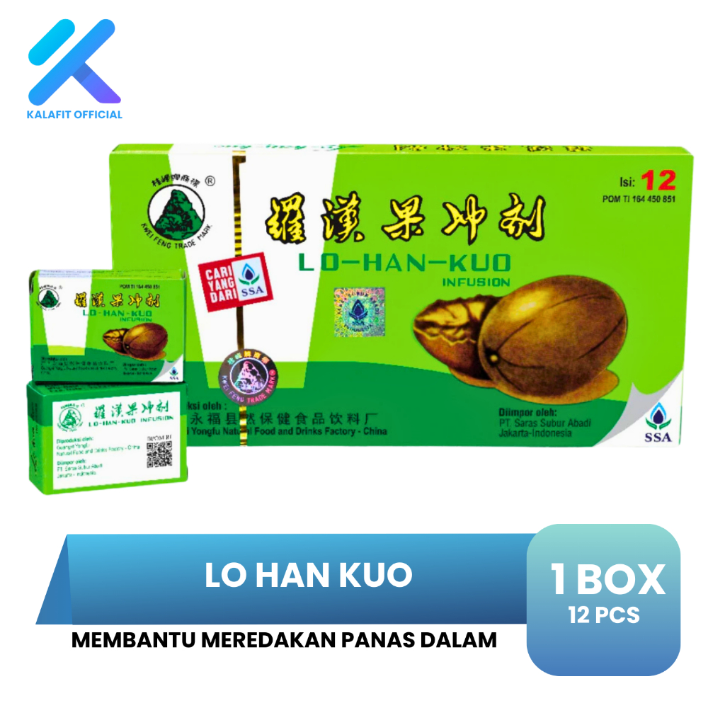 

SSA LO HAN KUO Infusion Obat Pereda Panas Dalam 1 Pack 12pcs