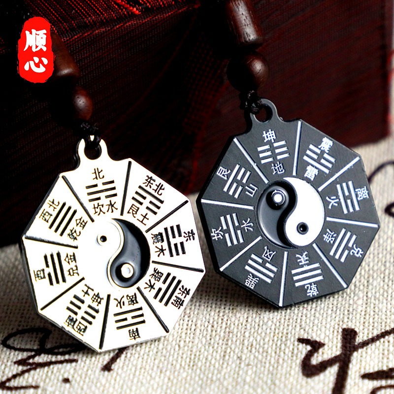 Kalung Ying Yang Patkwa Segi 8 / Liontin YinYang Segi 8 Pria Wanita High Quality / Yinyang Pendant N