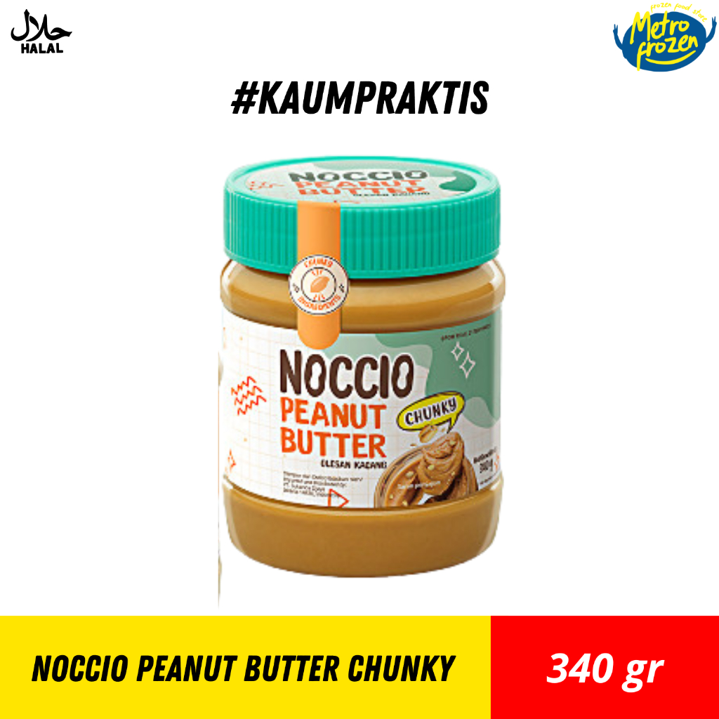 

Nocchi Peanut Butter Chunky 340gr // Nocchi Peanut Butter Creamy 340gr