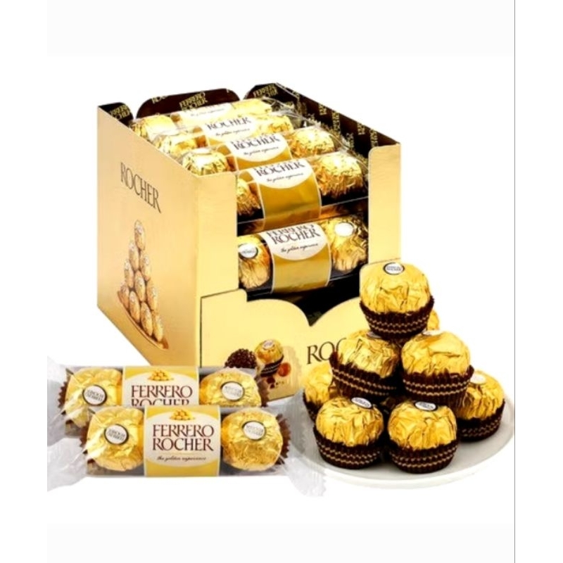 Coklat FERRERO ROCHER isi 3 pcs Expired : 22 JAN 2025