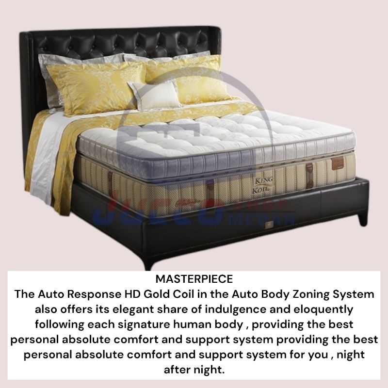 [ Jucco ] Springbed KING KOIL MASTERPIECE - Fullset Ori size 180x200 - Springbed Latex - Kingkoil Me
