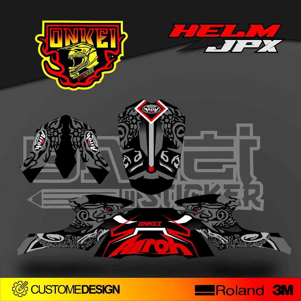DECAL STICKER HELM JPX HJ7