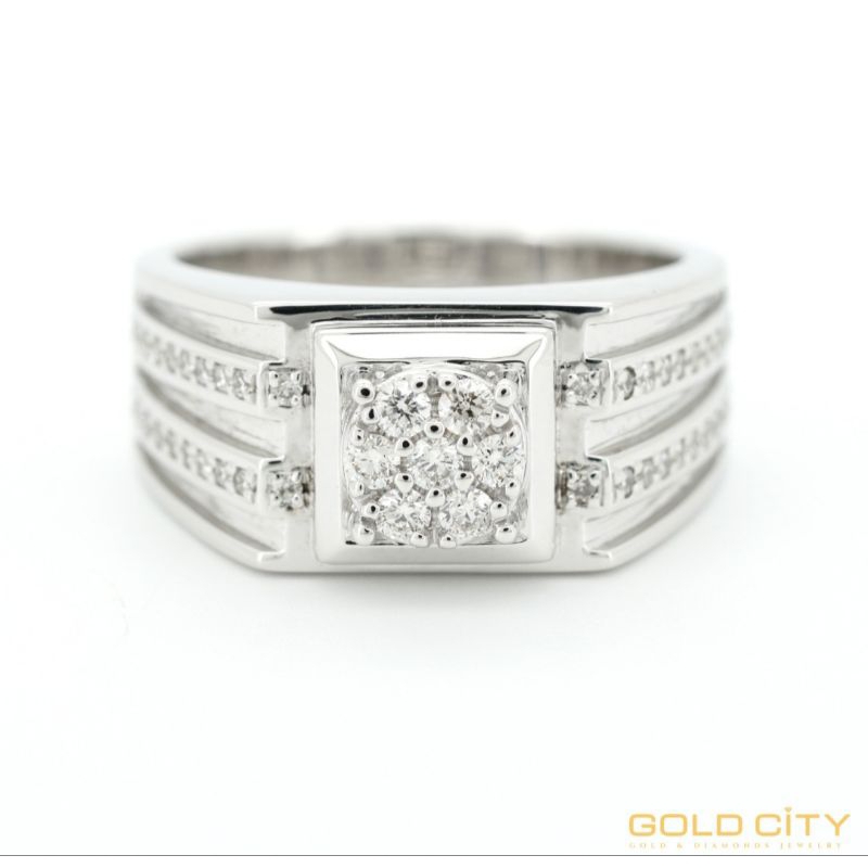 Kimfook Jewelry - Man Diamond Ring - GC10020014 Cincin Berlian Pria