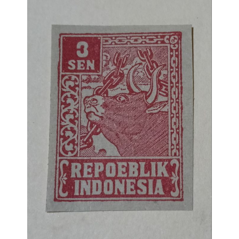 

Prangko Lawas Indonesia Seri REVOLUSI Kepala Banteng Tahun 1949