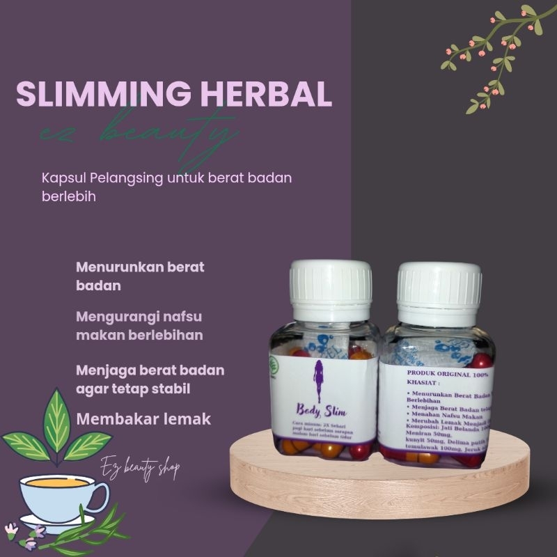 SLIMMING HERBAL PELANGSING AMPUH ISI 30 KAPSUL