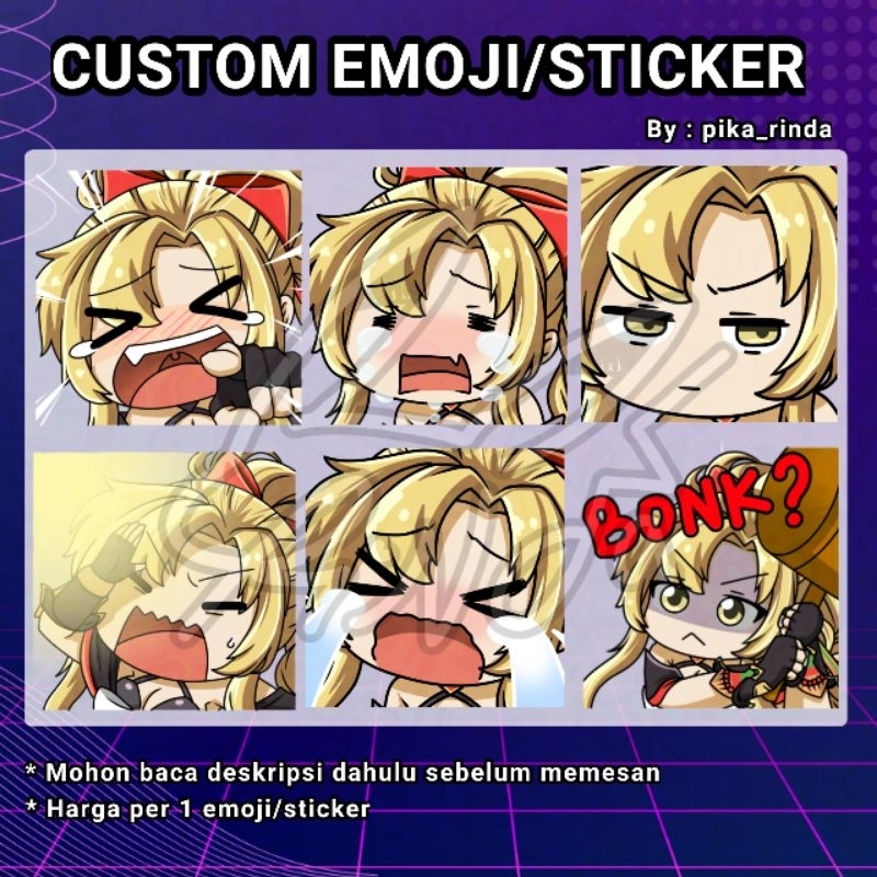 

[CUSTOM] CHIBI Emotes untuk kebutuhan Branding, Discord Chat, Whatsapp sticker