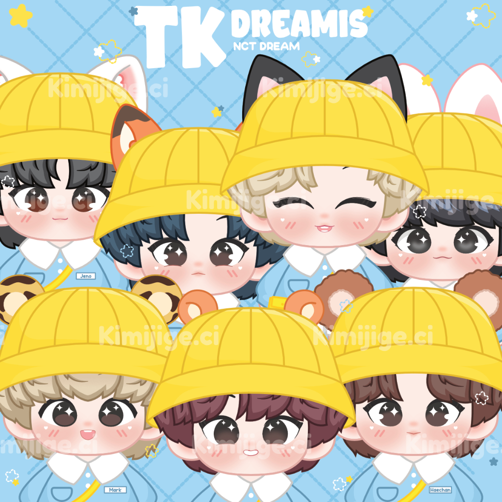 

Stickerpack NCT Dream / TK Dreamis chibi Die Cut