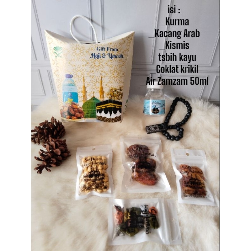 

Paket Oleh-Oleh Haji dan Umroh kemasan Ziplock / Souvenir Oleh-Oleh haji dan Umroh