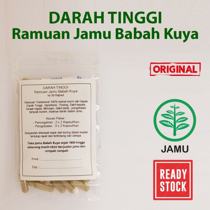 Darah Tinggi Ramuan Toko Jamu Babah Kuya