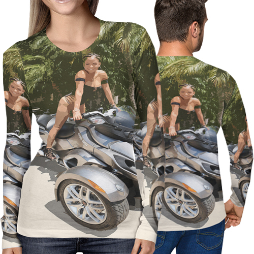 New Longsleeve T-SHIRT Can Am Spyder Tshirt Fullprint Bahan Polyester Jersey | Size S M L XL XXL 3XL