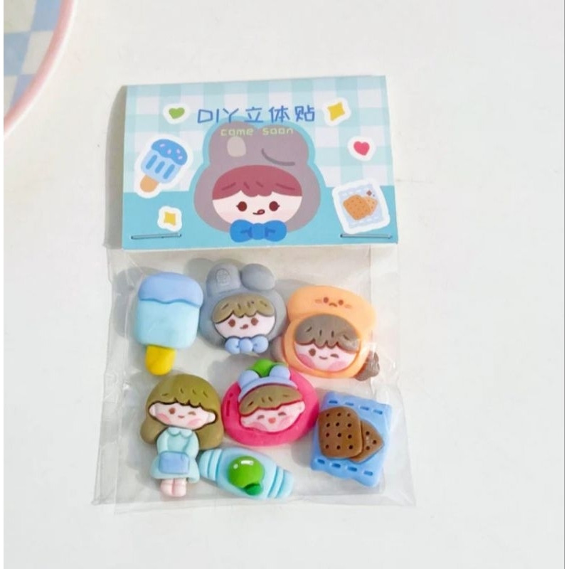 

Stiker Timbul 3D DIY Sticker Deco Resin Kartun Botol Air Minum Tumbler Lucu