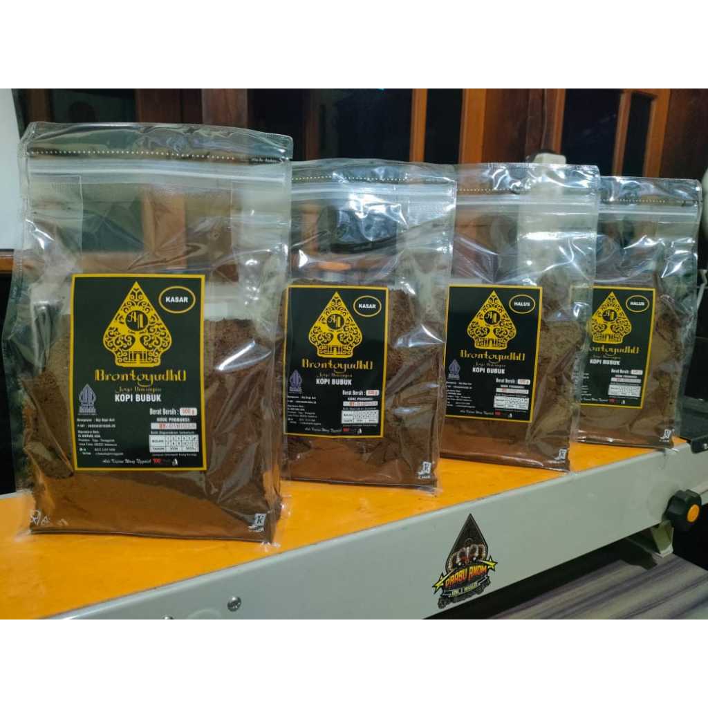 

BRONTOYUDHO Kopi Bubuk Kasar Kopi Bubuk Halus 500g