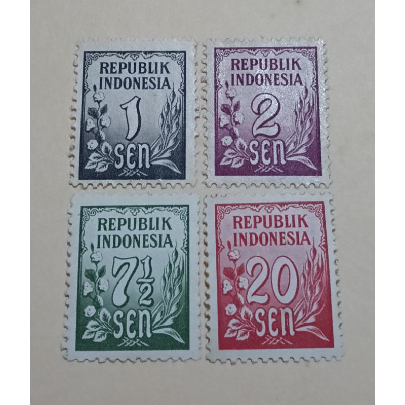 

Prangko Lawas Indonesia Seri Padi-Kapas THN 1951