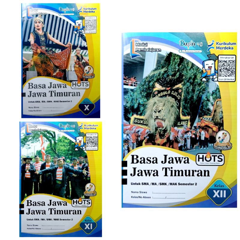 BUKU LKS BUPIN SMA SMK BAHASA JAWA TIMURAN KELAS 10 11 12 SEMESTER 2 GENAP 2024/2025 KURIKULUM MERDE