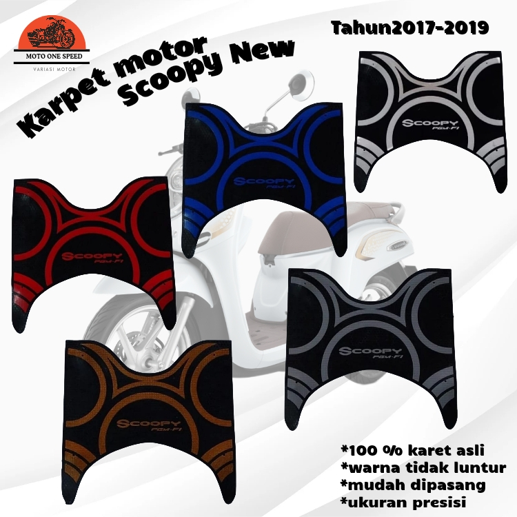 Karpet motor honda scoopy 2017-2019 / pijakan alas kaki motor honda SCOOPY NEW