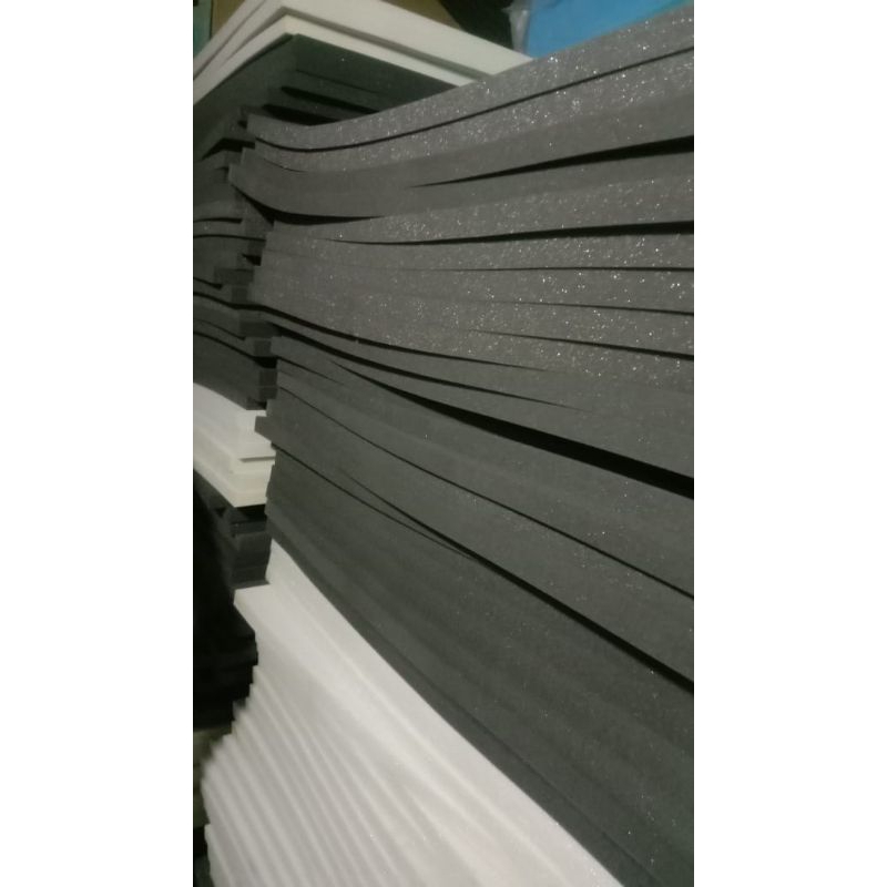 busa lembaran 2cm busa hitam ukuran 100x30x2cm