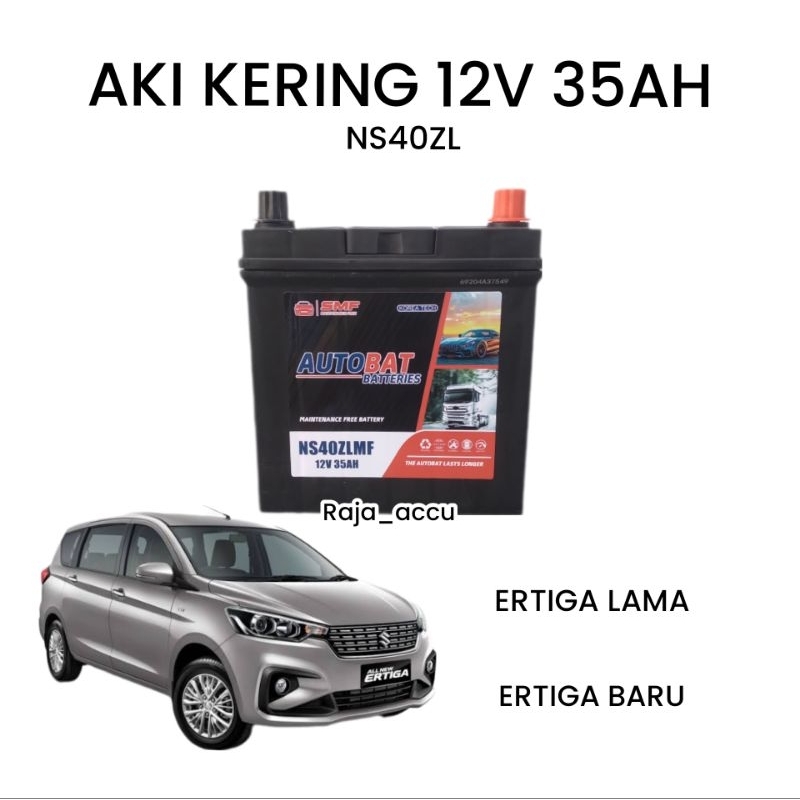 AKI MOBIL ERTIGA, ERTIGA LAMA ERTIGA BARU AKI KERING NS40ZL AKI AUTOBAT NS40ZL 12V 35AH