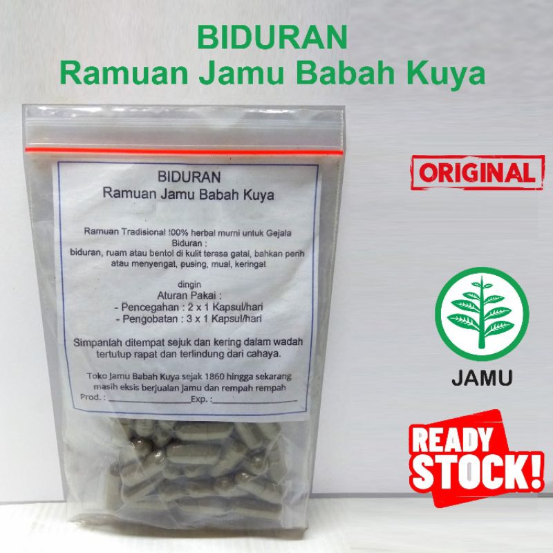 Biduran Ramuan Jamu Toko Babah Kuya Original Ruam bentol di kulit terasa gatal dan perih