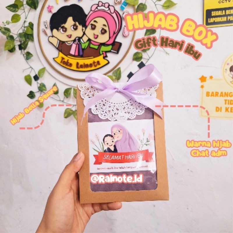 

hijab box hampers hadiah ibu hadiah hari guru wisuda