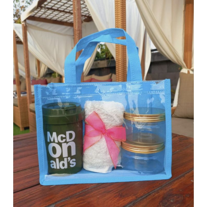 

Tas Lebaran Transparan (READY STOK 8 macam warna) HWRI P.25 L.13 T.20