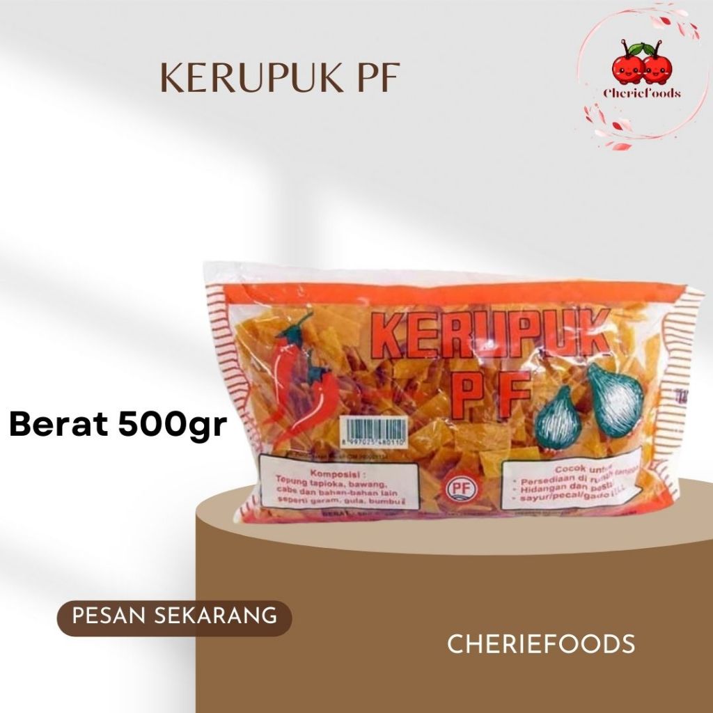 

Krupuk PF Medan 500gr/ Kerupuk Medan Enak / Kerupuk PF Medan enak dan Murah/ Kerupuk Renyah